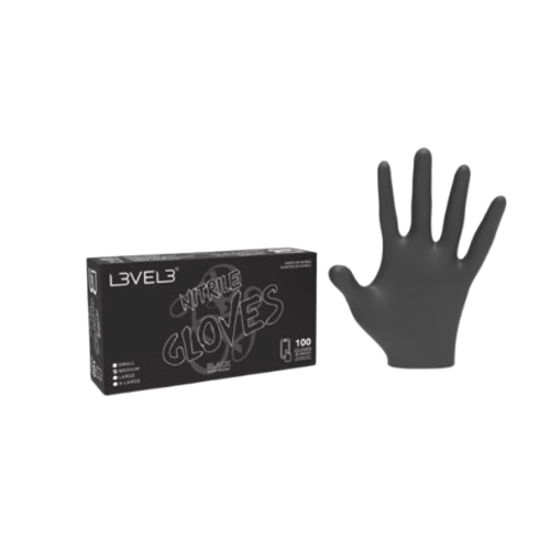 LEVEL3 GANTS NITRILE NOIR - 100 PCS - M