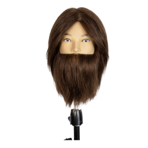 TÊTE MALLÉABLES HOMME CHÂTAIN CLAIR AVEC BARBE DANIEL